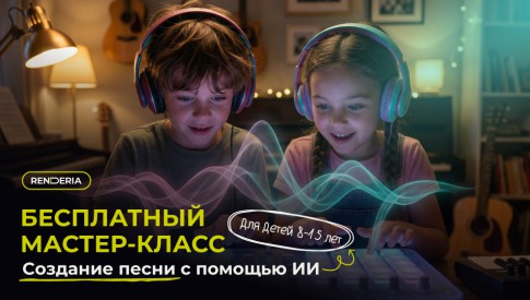 Запустили новый пробный урок - ИИ-продюсер - Цифровые искусства детям от 8 до 15 лет